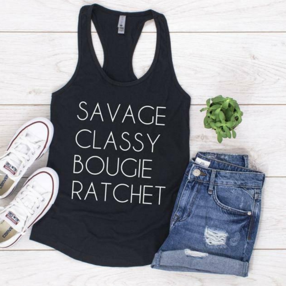 Savage classy bougie women's MEDIUM tank top